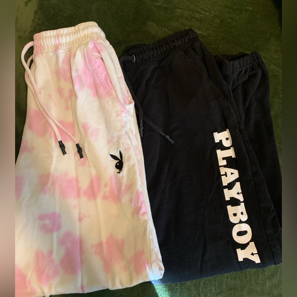 2 pairs of Playboy sweatpants